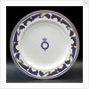 Plate used on HMY 'Victoria and Albert' (1899) by W.T. Copeland & Sons Ltd.
