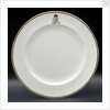 Plate used on HMY 'Victoria and Albert' (1899) by Royal Crown Derby Porcelain Co