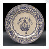 Earthenware mess plate by unknown