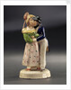 Earthenware figure group: a sailor, newly ashore, embraces his comely lass by unknown