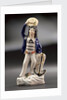 Earthenware figure group depicting a sailor and lass by unknown
