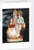 Earthenware figure group depicting a sailor and lass by unknown