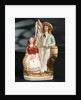 Earthenware figure group depicting a sailor and lass by unknown