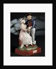 Earthenware figure group depicting a sailor and lass by unknown