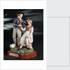 Earthenware figure group depicting a sailor and lass by unknown
