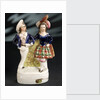 Earthenware figure group depicting a sailor and lass by Unknown