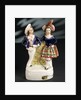 Earthenware figure group depicting a sailor and lass by Unknown