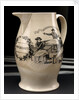 Liverpool transfer-printed creamware jug by Unknown