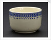 Earthenware sugar bowl by unknown