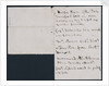 Nelson's notes for battle plan, recto by Horatio Nelson