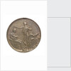 Portsmouth halfpenny token commemorating John Jervis, Earl St Vincent (1735-1823) and the battle of Cape St Vincent, 1797; reverse by T. Wyon