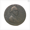 A Portsmouth halfpenny commemorating John Jervis, Earl St Vincent (1735-1823) and the battle of Cape St Vincent, 1797; reverse by J. Pitt