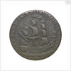 A Portsmouth halfpenny commemorating John Jervis, Earl St Vincent (1735-1823) and the battle of Cape St Vincent, 1797; reverse by J. Pitt