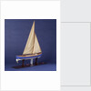 Full hull model, whaler, starboard stern quarter by unknown