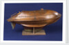 Full hull model, life-saving capsule, starboard broadside by R. F. Wells