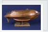 Full hull model, life-saving capsule, starboard broadside by R. F. Wells