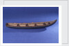 Four man rowing curragh, starboard broadside by unknown