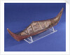Ethnographic boat model by Nancy Shanawdithit