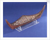 Ethnographic boat model by Nancy Shanawdithit
