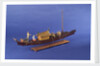 Burmese ceremonial barge, starboard stern quarter by unknown