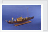 Burmese ceremonial barge, starboard stern quarter by unknown