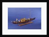 Burmese ceremonial barge, starboard stern quarter by unknown