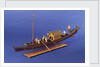 Burmese ceremonial barge, port by unknown