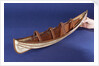 Full hull model, collapsible lifeboat, collapsed for stowage by unknown