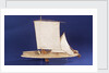 Brazilian raft or Jangada, port broadside by Unknown