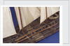Full hull model, sailing liferaft, port by unknown