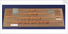 Full hull model, 8 oared racing vessel, port broadside by unknown