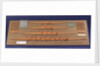Full hull model, 8 oared racing vessel, port broadside by unknown