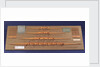 Full hull model, 8 oared racing vessel, port broadside by unknown