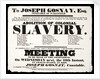 Letterpress poster advertising a meeting for the Abolition of Colonial Slavery by Hurst of Wakefield