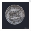 Denarius depicting head of Numa Pompilius by unknown