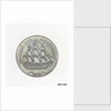 British naval halfpenny token by unknown