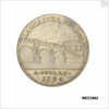 Commemorative medal depicting Lancaster castle and bridge by unknown