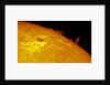 Solar Limb Prominence and Sunspot by Eric Toops