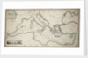 General chart of the Mediterranean Sea including the Gulf of Venice, Archipelago and part of the Black Sea with the steampacket routes by James Wyld