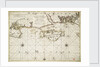 Chart of the English coast, Isle of Wight and Portsmouth harbour by Alexis Hubert Jaillot