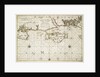 Chart of the English coast, Isle of Wight and Portsmouth harbour by Alexis Hubert Jaillot