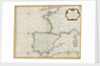 Chart of western Europe showing Paris meridian as the Prime by Jacques Nicolas Bellin