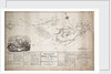 Map and chart of the Island of Alderney and the Caskets by James Wyld