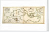 Chart of the Mediterranean, 1730 by Charles Price