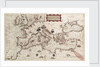Chart of Mediterranean, Black and Caspian Seas, 16th century by Paulo Forlani
