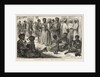 Slave dealers and slaves, a street scene in Zanzibar by unknown