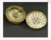 Compass dial, with lid by unknown