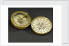 Compass dial, with lid by unknown
