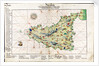 Chart of Sicily, 1554 by Battista Agnese