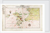 Chart of Chius (Chios, Greece), 1554 by Battista Agnese